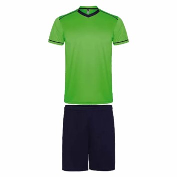 CONJUNTO ROLY UNITED VERDE FLÚOR/AZUL MARINO