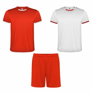CONJUNTO 2 CAMISETAS Y PANTALÓN ROLY RACING ROJO/BLANCO