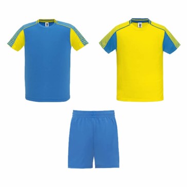 CONJUNTO 2 CAMISETAS Y PANTALÓN ROLY JUVE AZUL ROYAL/AMARILLO