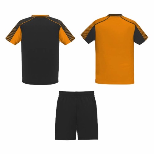 CONJUNTO 2 CAMISETAS Y PANTALÓN ROLY JUVE NEGRO/NARANJA