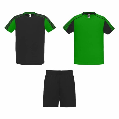 CONJUNTO 2 CAMISETAS Y PANTALÓN ROLY JUVE NEGRO/VERDE