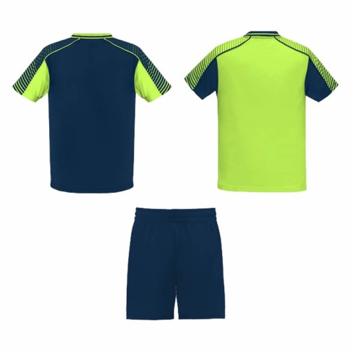 CONJUNTO 2 CAMISETAS Y PANTALÓN ROLY JUVE AZUL MARINO/VERDE FLÚOR