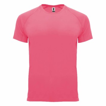 CAMISETA BÁSICA ROLY BAHRAIN ROSA LADY FLÚOR