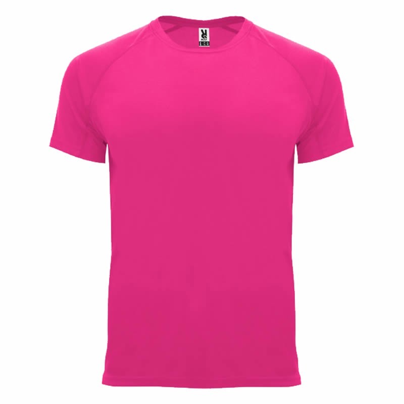 CAMISETA BÁSICA ROLY BAHRAIN ROSA FLÚOR