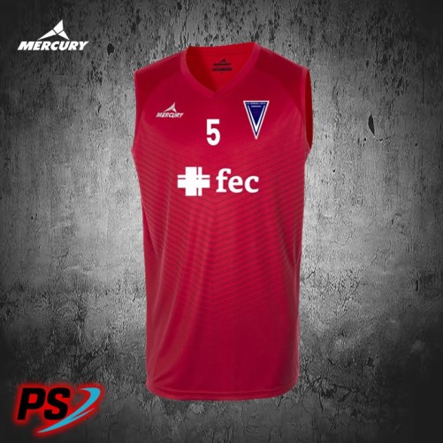 CAMISETA DE BALONCESTO DE JUEGO ROJA FEC ARAGÓN