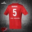 CAMISETA DE FÚTBOL DE JUEGO ROJA FEC ARAGÓN
