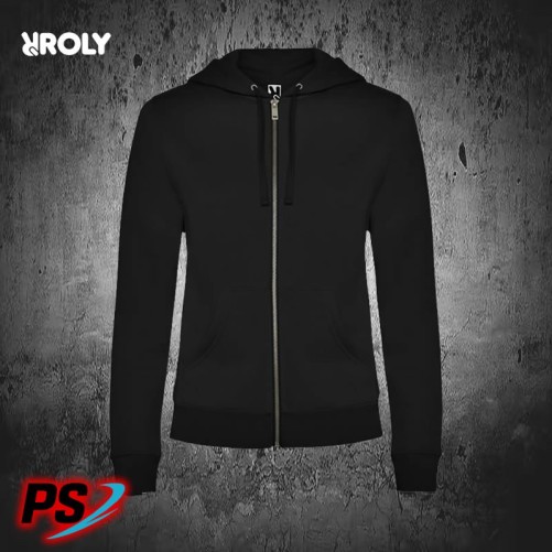 SUDADERA CON CAPUCHA DE MUJER ROLY VELETA NEGRO