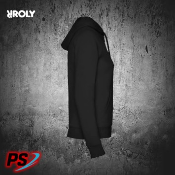 SUDADERA CON CAPUCHA DE MUJER ROLY VELETA NEGRO