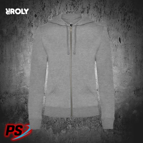 SUDADERA CON CAPUCHA DE MUJER ROLY VELETA GRIS VIGORÉ