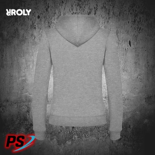 SUDADERA CON CAPUCHA DE MUJER ROLY VELETA GRIS VIGORÉ
