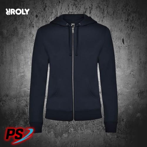 SUDADERA CON CAPUCHA DE MUJER ROLY VELETA AZUL MARINO