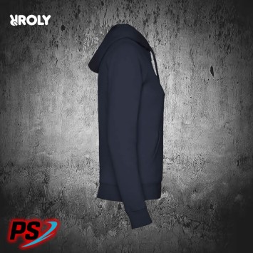 SUDADERA CON CAPUCHA DE MUJER ROLY VELETA AZUL MARINO