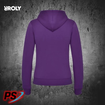 SUDADERA CON CAPUCHA DE MUJER ROLY VELETA PÚRPURA
