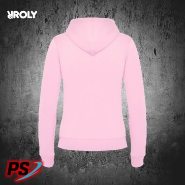 SUDADERA CON CAPUCHA DE MUJER ROLY VELETA ROSA CLARO