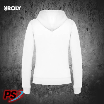 SUDADERA CON CAPUCHA DE MUJER ROLY VELETA BLANCO