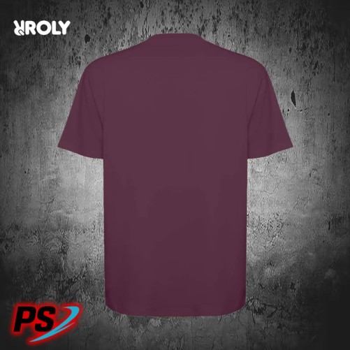 CAMISETA UNISEX OVERSIZE ROLY BULL ROJO CIRUELA