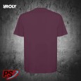 CAMISETA UNISEX OVERSIZE ROLY BULL ROJO CIRUELA