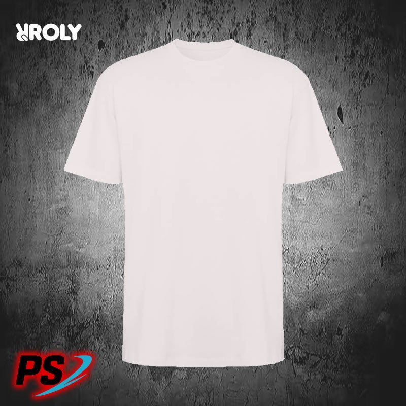 CAMISETA UNISEX OVERSIZE ROLY BULL BLANCO VINTAGE