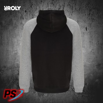 SUDADERA CON CAPUCHA ROLY BADET NEGRO / GRIS VIGORÉ