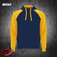 SUDADERA CON CAPUCHA ROLY BADET AZUL COBALTO / AMARILLO GOLDEN SUDADERA CON CAPUCHA ROLY BADET AZUL COBALTO / AMARILLO GOLDEN