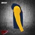 SUDADERA CON CAPUCHA ROLY BADET AZUL COBALTO / AMARILLO GOLDEN SUDADERA CON CAPUCHA ROLY BADET AZUL COBALTO / AMARILLO GOLDEN