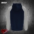 SUDADERA CON CAPUCHA ROLY BADET AZUL MARINO / GRIS VIGORÉ SUDADERA CON CAPUCHA ROLY BADET AZUL MARINO / GRIS VIGORÉ