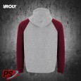 SUDADERA CON CAPUCHA ROLY BADET GRIS VIGORÉ / GRANATE SUDADERA CON CAPUCHA ROLY BADET GRIS VIGORÉ / GRANATE