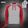 SUDADERA CON CAPUCHA ROLY BADET GRIS VIGORÉ / ROJO SUDADERA CON CAPUCHA ROLY BADET GRIS VIGORÉ / ROJO