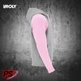 SUDADERA CON CAPUCHA ROLY BADET GRIS VIGORÉ / ROSA CLARO SUDADERA CON CAPUCHA ROLY BADET GRIS VIGORÉ / ROSA CLARO