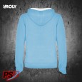 SUDADERA CON CAPUCHA ROLY URBAN WOMAN AZUL CELESTE / BLANCO