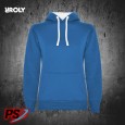 SUDADERA CON CAPUCHA ROLY URBAN WOMAN AZUL ROYAL / BLANCO