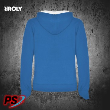 SUDADERA CON CAPUCHA ROLY URBAN WOMAN AZUL ROYAL / BLANCO