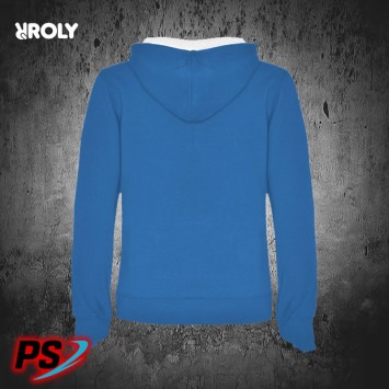 SUDADERA CON CAPUCHA ROLY URBAN WOMAN AZUL ROYAL / BLANCO