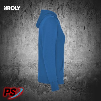 SUDADERA CON CAPUCHA ROLY URBAN WOMAN AZUL ROYAL / BLANCO