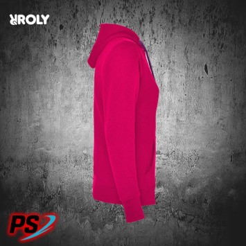 SUDADERA CON CAPUCHA ROLY URBAN WOMAN ROSETÓN / PÚRPURA
