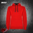 SUDADERA CON CAPUCHA ROLY URBAN WOMAN ROJO / NEGRO