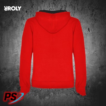 SUDADERA CON CAPUCHA ROLY URBAN WOMAN ROJO / NEGRO