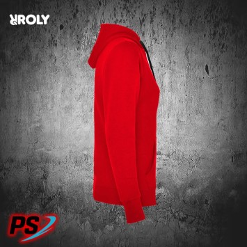 SUDADERA CON CAPUCHA ROLY URBAN WOMAN ROJO / NEGRO