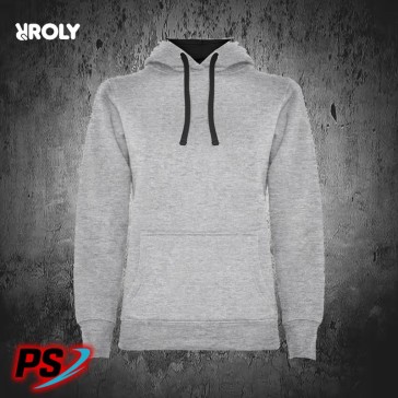 SUDADERA CON CAPUCHA ROLY URBAN WOMAN GRIS VIGORÉ / NEGRO