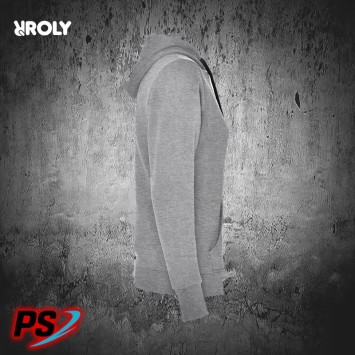 SUDADERA CON CAPUCHA ROLY URBAN WOMAN GRIS VIGORÉ / NEGRO