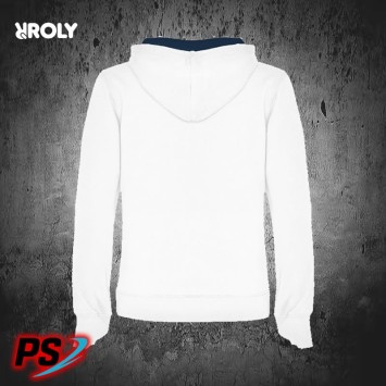 SUDADERA CON CAPUCHA ROLY URBAN WOMAN BLANCO / AZUL MARINO