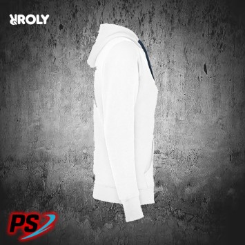SUDADERA CON CAPUCHA ROLY URBAN WOMAN BLANCO / AZUL MARINO
