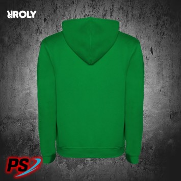 SUDADERA CON CAPUCHA ROLY URBAN VERDE KELLY / BLANCO