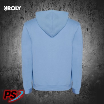 SUDADERA CON CAPUCHA ROLY URBAN AZUL CELESTE / BLANCO