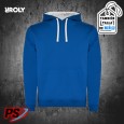 SUDADERA CON CAPUCHA ROLY URBAN AZUL ROYAL / BLANCO