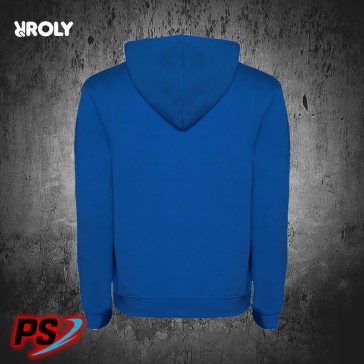 SUDADERA CON CAPUCHA ROLY URBAN AZUL ROYAL / BLANCO