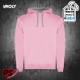 SUDADERA CON CAPUCHA ROLY URBAN ROSA CLARO / GRIS VIGORÉ