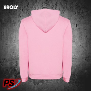 SUDADERA CON CAPUCHA ROLY URBAN ROSA CLARO / GRIS VIGORÉ