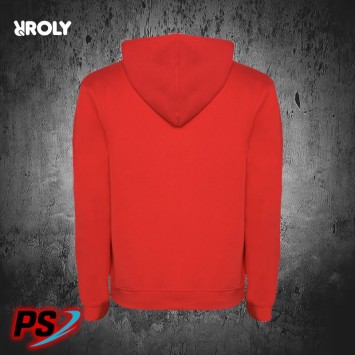 SUDADERA CON CAPUCHA ROLY URBAN ROJO/ NEGRO