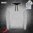SUDADERA CON CAPUCHA ROLY URBAN GRIS VIGORÉ / NEGRO